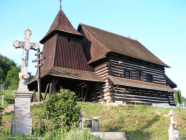 Wooden church in Brezany